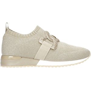 La Strada knitted slip-on sneakers beige/zilver