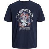 JACK & JONES JUNIOR T-shirt JORHEAVENS met printopdruk donkerblauw