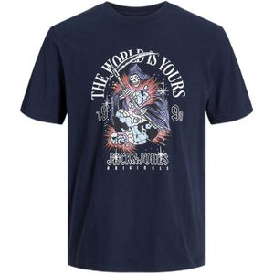 JACK & JONES JUNIOR T-shirt JORHEAVENS met printopdruk donkerblauw