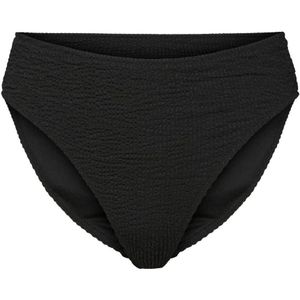PIECES high waist bikinibroekje PCBOVA met textuur zwart