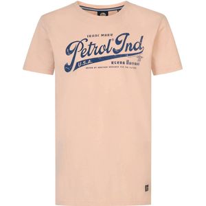 Petrol Industries T-shirt met logo peach