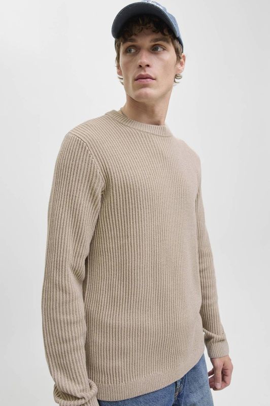 Jack & Jones - JJEDOVER KNIT CREW NECK - Gebreide Trui - Moonbeam
