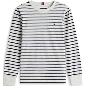 Tommy Hilfiger gestreepte T-shirt lichtgrijs