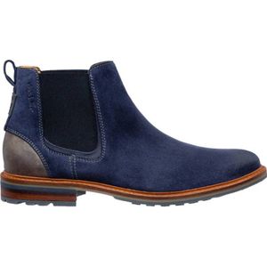 Van Lier suède chelsea boots blauw