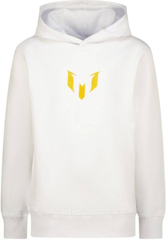 Messi hoodie met backprint wit
