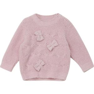 s.Oliver gebreide trui roze met kabels