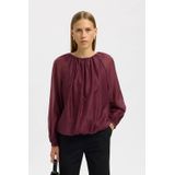 Blouse - Half Doorschijnend - Lange Mouwen