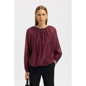 Blouse - Half Doorschijnend - Lange Mouwen