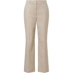 s.Oliver BLACK LABEL high waist straight fit pantalon beige/lichtbruin