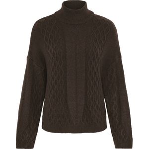 ICHI pullover donkerbruin
