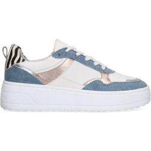 Sacha sneakers denim blauw/wit