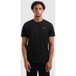 Ballin Amsterdam - Zig Zag Logo - T-shirt - Zwart - Regular Fit - Korte Mouwen