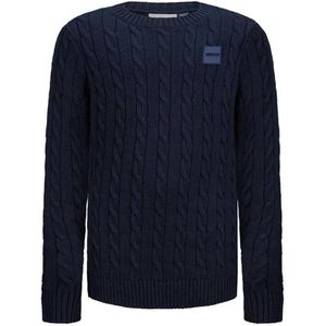 Retour Jeans kabeltrui Simon donkerblauw