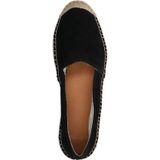 Manfield Suède Espadrilles Zwart