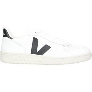 Veja V-10 leren sneakers wit/zwart