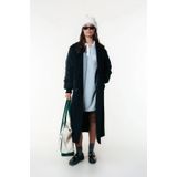 Colourful Rebel - Ninny Polo Sweat Jurk - Grijs - Shirtjurken