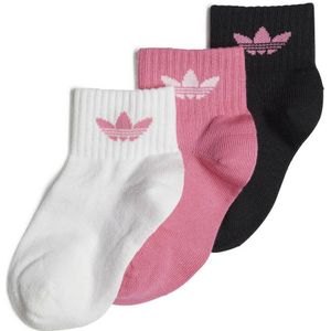 adidas Originals enkelsokken - set van 3 wit/roze/zwart