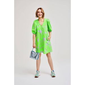 CKS jurk met all over print groen