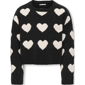 ONLY - KOGSUS - Trui - Zwart / Wit - Lange Mouw