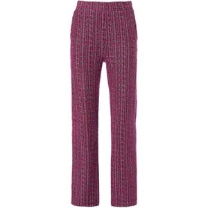 Mart Visser high waist straight fit broek Clarion fuchsia