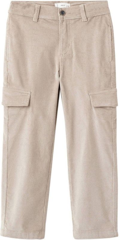 Mango Kids corduroy casual broek beige