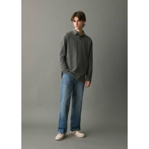 MANGO TEEN straight leg straight leg jeans medium blue denim