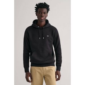 GANT Hoodie Shield met Logo en Borduursels Black