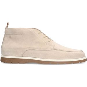 Manfield suède veterboots beige