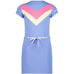 4PRESIDENT jurk blauw/roze/wit