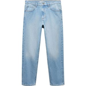 Mango Man tapered fit jeans lichtblauw