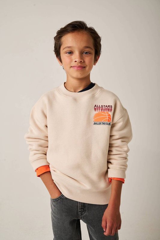 Tumble 'N Dry - Peutersweater - Ecru - Oversized Fit