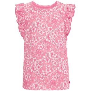 WE Fashion gebloemd T-shirt roze