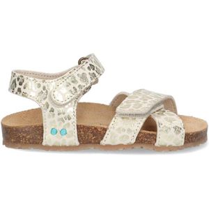 BunniesJR Bibi Beach sandalen met panterprint champagne