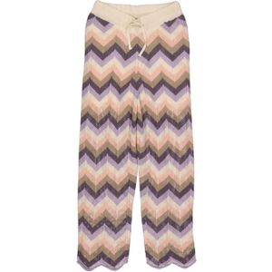 LEVV regular fit broek KYRA met all over print multicolor