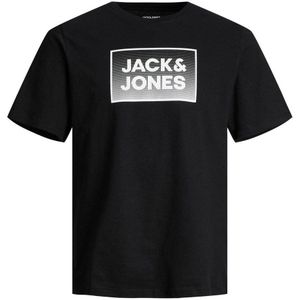 JACK & JONES JUNIOR T-shirt JJSTEEL met printopdruk zwart