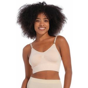 MAGIC Bodyfashion niet-voorgevormde bh top Low Back Bra beige