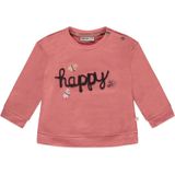 Babyface baby sweater met tekst roze