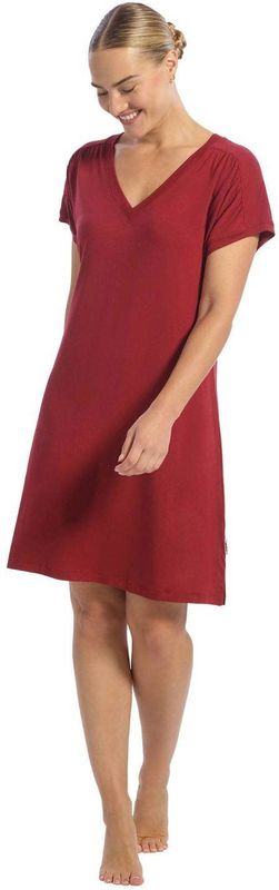 Jurk - Rood - Korte Mouw - Velvet