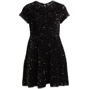 Anytime A-lijn jurk met pailletten zwart
