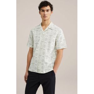 WE Fashion casual overhemd met textuur ecru