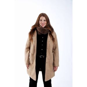 Paprika wollen manteljas beige