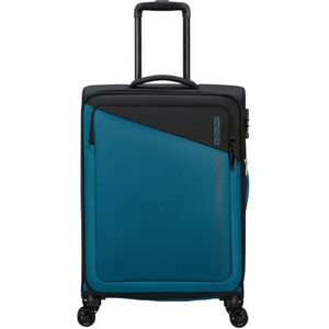 American Tourister trolley Daring Dash 66 cm. Expandable zwart/blauw