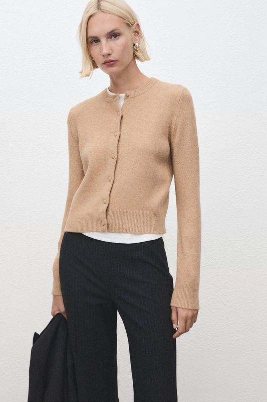 Mango - Gebreid Vest - Wol