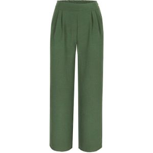 LOLALIZA - Wide Leg Broek - Groen - High Waist
