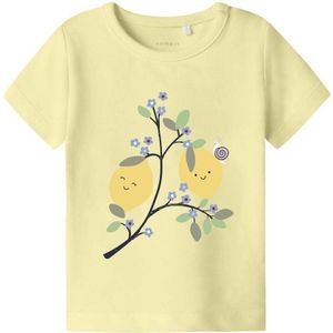 NAME IT BABY T-shirt lichtgeel