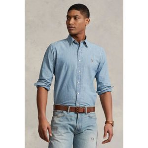 POLO Ralph Lauren custom fit denim overhemd light blue
