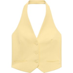 Mango gilet geel