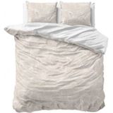 Sleeptime - Ginkgo Whisper - Dekbedovertrek - Zand/Grijs - 200x200x220 + 2 kussenslopen 60x70