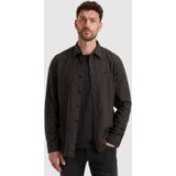 PME Legend Heren overhemd lange mouw grijs (Maat: S) - Effen