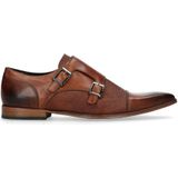 Manfield Black Label Leren Gespschoenen Bruin